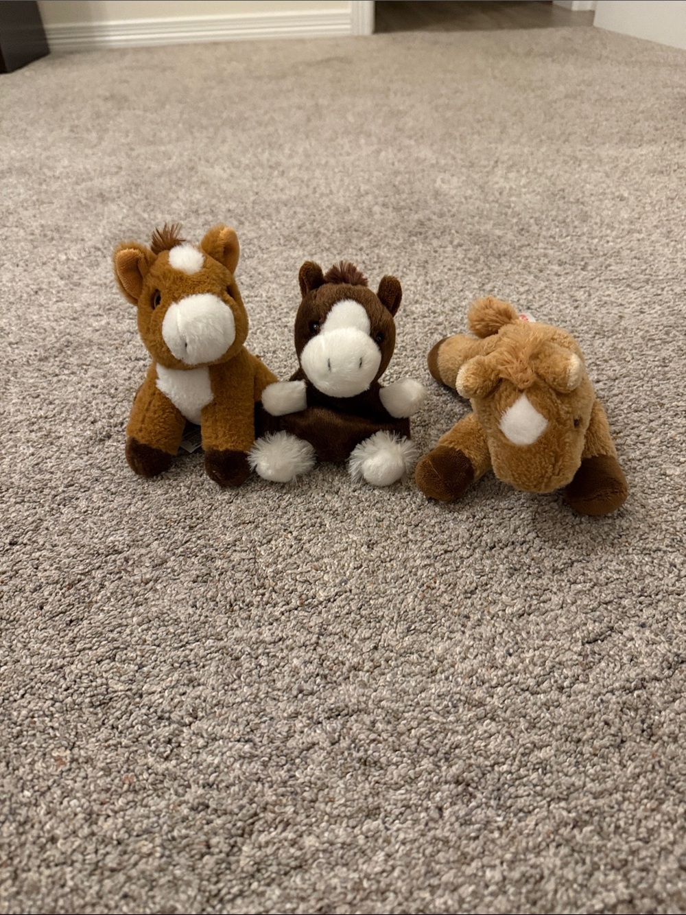 Palm Pals, Aurora & Fiesta Mini Horse Plush Bundle of 3 stuffed animals